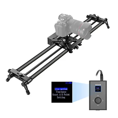 $369.99 • Buy Neewer Motorized Camera Slider, 100cm Carbon Fiber Dolly Rail Camera Slider