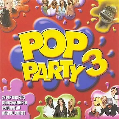 Various Artists : Pop Party 3 [plus Karaoke Cd] CD 2 Discs (2005) Amazing Value • £2.20