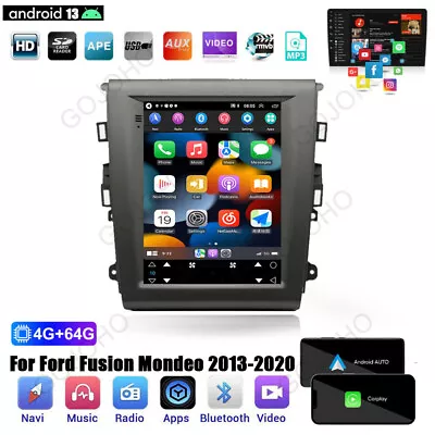 For 2013-2020 Ford Fusion Mondeo Android13 Stereo Radio GPS Navigation Wifi 9.7  • $298.08