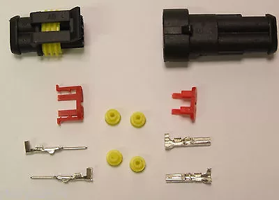 £1.84 • Buy Tyco AMP Electrical Waterproof Connector Kit 1 2 3 4 5 6 Pin Way Super Seal Car