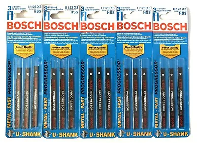 15 Bosch 3-5/8  Progressor U-shank Jig Saw Blades U123x3 Jigsaw Lot For Metal • $11.99