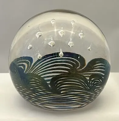 Okra Glass 2002 Stars Paperweight  • £50