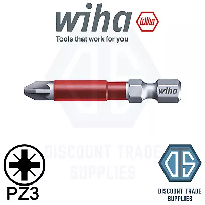 1x Wiha Maxxtor PZ3 - 49mm Long Impact Driver Screw Bit 36833 • £3.99