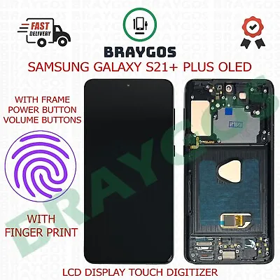For Samsung Galaxy S21+ Plus SM-G996 OLED LCD Display Touch Digitizer With Frame • £97.40