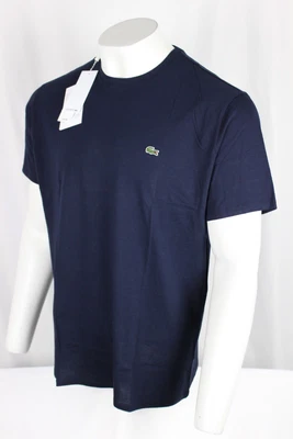 $38.24 • Buy Lacoste Men's Crew Neck Pima Cotton Jersey T-Shirt Large Navy Blue TH5275 51