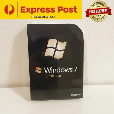 Windows 7 Ultimate 32 & 64 Bit DVD With Product Key Sealed Box Packing • $99.95