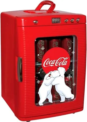 Coca-Cola Polar Bear 28 Can Cooler/Warmer W/ 12V DC And 110V AC Cords 25L • $324.38