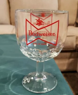 Vintage Budweiser Glass Goblet  King Of Beers  Bar Glass • $9.99