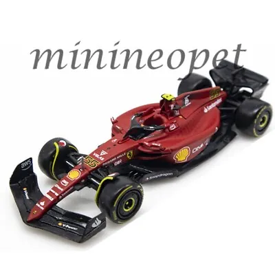 Bburago Formula F 1 Ferrari Racing F1-75 2022 1/43 Carlos Sainz #55 36832 Cs • $8.90