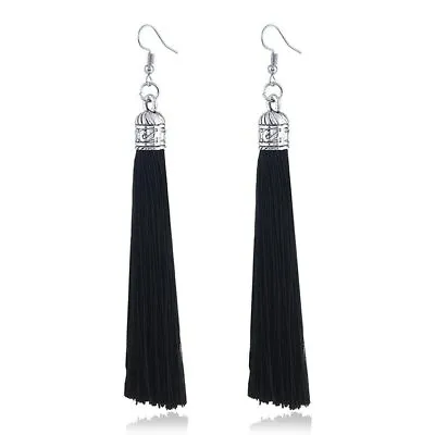 £3.29 • Buy Boho Long Tassel Earrings Womens Big Dangle Long Drop Tassle Trendy Fashion *Uk*