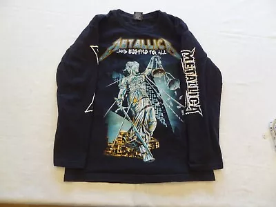 Metallica And Justice For All Band Shirt Mens Small Long Sleeve Black • $14