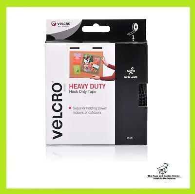 VELCRO Brand Heavy Duty Tape - Hook Side Only - Cut Strips To Length - 25mm X 3m • $33