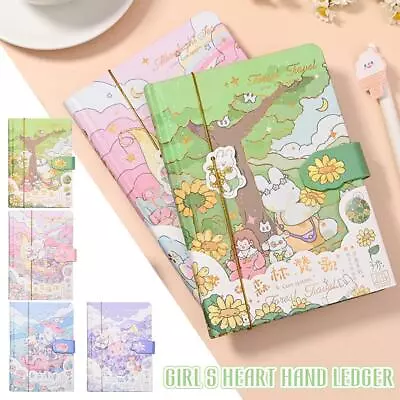 Hardbound Notebook Korean Female Student Cute Diary GX U4L1 • $21.92