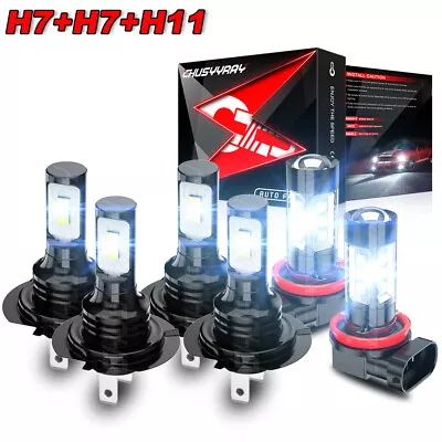 For 2012-2015 2016 2017 Hyundai Veloster -6x LED Headlight Hi/Lo+Fog Light Bulbs • $29.99