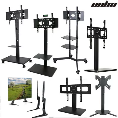 UNHO Universal TV Entertainment Center Media Towers TV Floor Stand Table Bracket • £56.95