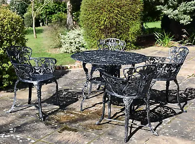 £995 • Buy Patio Table And Chairs ... Ivy Table Set  .... Outdoor Cast Aluminium