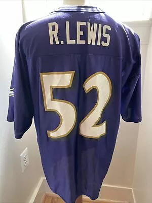 NFL Players Jersey Baltimore Ravens #52 Ray Lewis Men's Size XL Jersey • $19.98