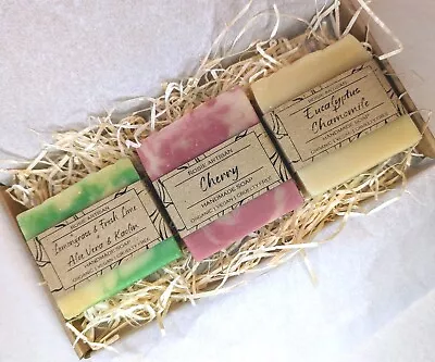 Handmade Gift Set Soaps . SLS Free Veganeczema. Natural 100% • £11.50