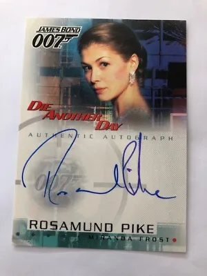 £80 • Buy James Bond Rosamund Pike Die Another Day A5 Autograph Card Rittenhouse