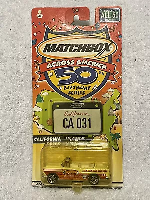 MATCHBOX  ACROSS AMERICA 50 BIRTHDAY SERIES CALIFORNIA 1955 Chevrolet Bel Air  • $9.99