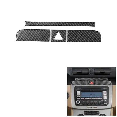 4Pcs Carbon Fiber Interior Cupholder Accent Cover Trim For Volkswagen Passat • $21.08