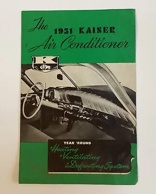 1951 Kaiser Air Conditioner Brochure Original Oem Vintage Mcm Advertising • $108