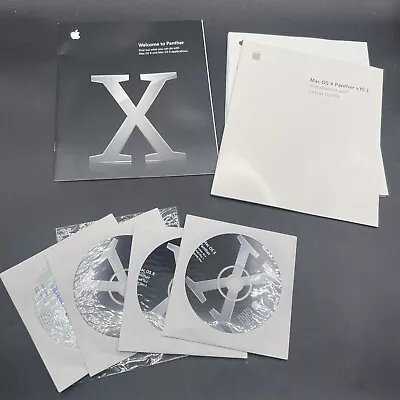 Apple Mac OS X Panther 10.3 3 Disc Set OS Install Discs • $50