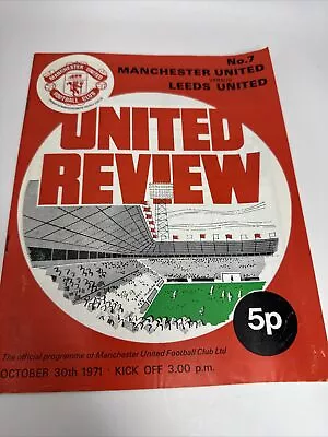 Manchester United Job Lot Football Programmes 1960s / 70s X 9 • £17.50