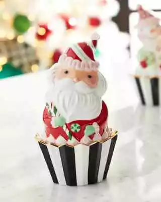 Brand New MacKenzie-Childs Holiday Sweets Santa Cupcake Box • $75