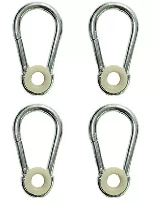 1/4 Inch Stainless Steel Snap Carbiner Link With Eyelet Lot Of 4 • $26.99