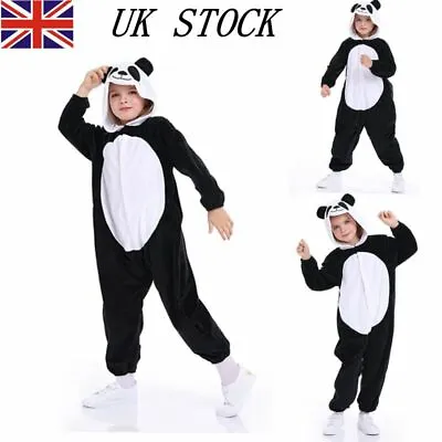 Unisex Kids3-9 Costume Fancy Dress Cosplay Onsie10 Child Hooded Animal PajamasD1 • £16.56