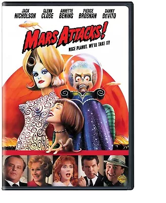 Mars Attacks! DVD Jack Nicholson NEW • $7.99