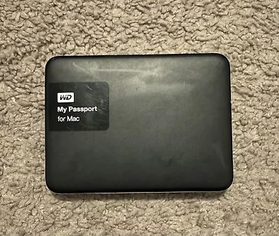 WD 1TB My Passport For Mac USB 3.0 Portable Storage Black • $42.49