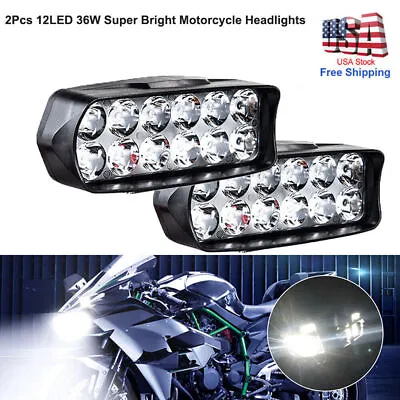 2PC Motorcycle Headlight Light Bar Drive Spotlight Fog Light Waterproof DR Light • $13.10