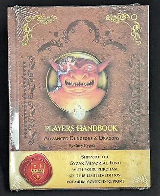AD&D 1st ED 1E Players Handbook Premium HC WOC A0241 Dragons Sealed SW PHB • $79.91