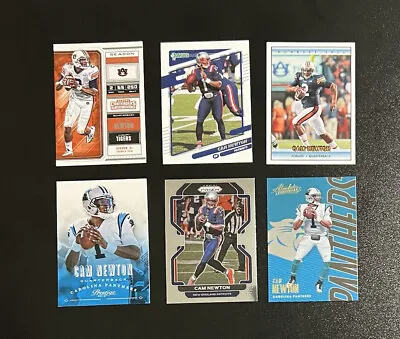Cam Newton 6 Card Lot Panthers Auburn Patriots NFL NCAA Football Cards • $4.50