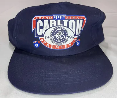 $199.95 • Buy Vintage 1995 Carlton Premiers Hat Cap - 99th Grand Final 