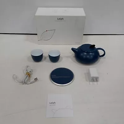 Leiph Self-Heating Ceramic Tea Pot & Tea Glasses IOB • $9.99