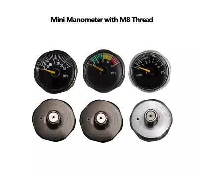 PCP M8 Mini Micro Pressure Air Gauges Manometer 30Mpa/40Mpa For Cricket Airforce • $14