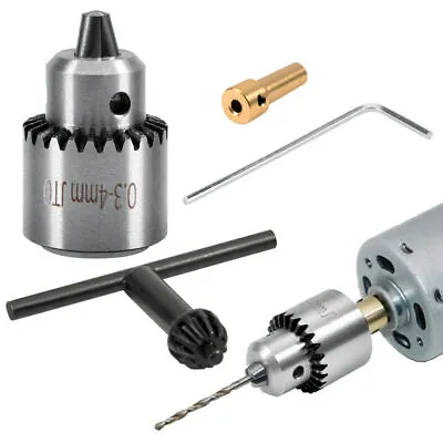 Micro Motor Drill Chuck Clamping Range 0.3-4mm Taper Mounted Mini Drill Chuck US • $12.09