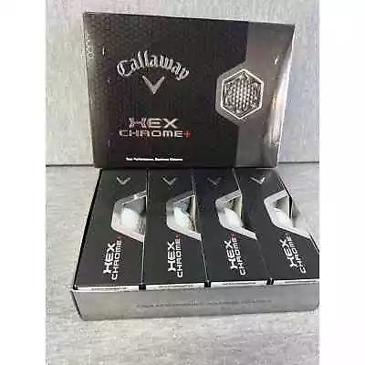 Callaway HEX Chrome + Plus Golf Ball 1 Dozen NIB Tour Performance Max Distance  • $22.95
