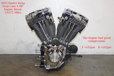 $1694.95 • Buy 2005 Harley Dyna Twin Cam A 88 Cui Engine Motor 19,075 Miles + WARRANTY #3508