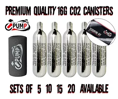 £4.99 • Buy 16g Threaded CO2 Cartridge Canister Bike Tyre Inflator Pump Gas UK,Safety Sleeve