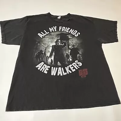 The Walking Dead Mens Shirt Size XL Black Short Sleeve Pullover Crewneck • $6.72