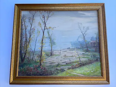 Clarence Millet Painting Antique Mississippi Regionalism Wpa Misty Landscape Oil • $15000