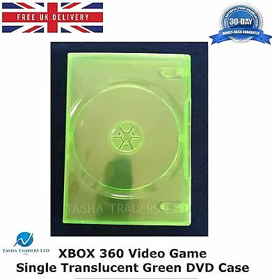 10 X Xbox 360 Video Game Single DVD Case Translucent Green Replacement Cover NEW • £10.99