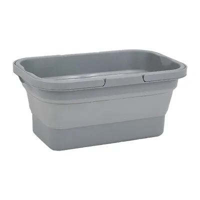 Outdoor Camping Storage Basket 16L Portable Sink Bucket Foldable Chopping Board • £11.95