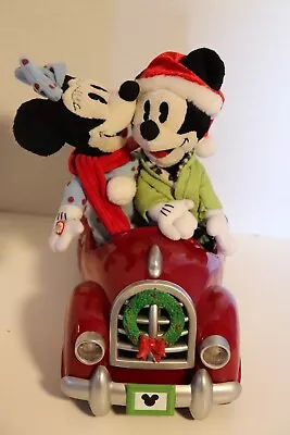 Disney Mickey & Minnie Mouse Toy Car Christmas Holiday Lights & Music Gemmy Ind. • $34.99