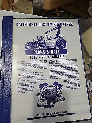 1915 - 1925  Model T Chassis Plans And Data California Custom Roadsters Ford Kit • $25