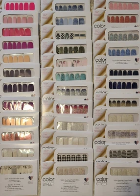 $199 • Buy Color Street Nail Polish Strips Bulk Mixed Lot 35 Mostly Retired Sets New